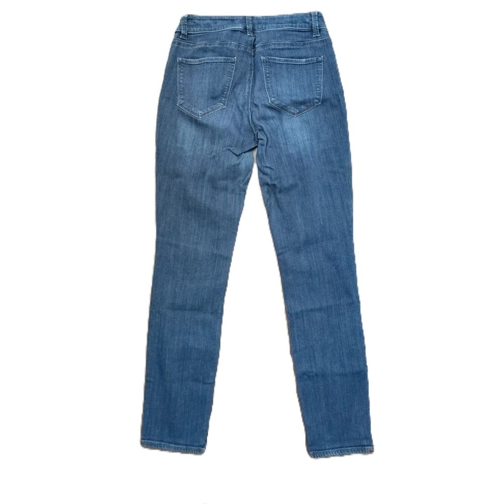 Ann Taylor Skinny Jeans Womens 4 Curvy Fit Blue Classic Stretch Denim - Picture 2 of 4